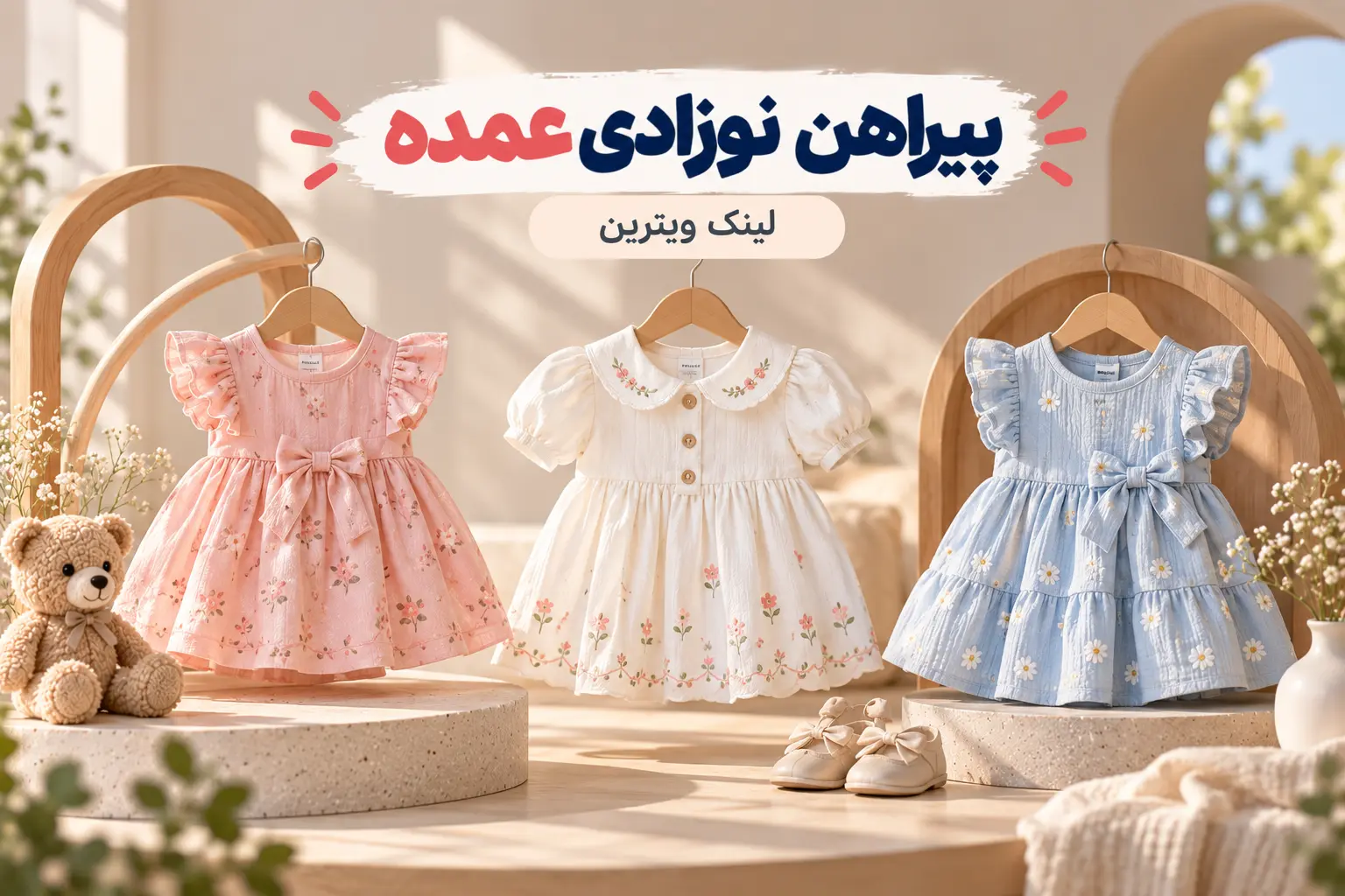پیراهن نوزادی عمده - لینک ویترین